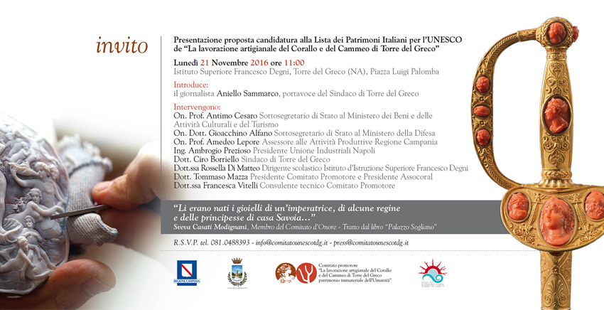 Presentazione proposta candidatura UNESCO - Conferenza 21 Novembre 2016